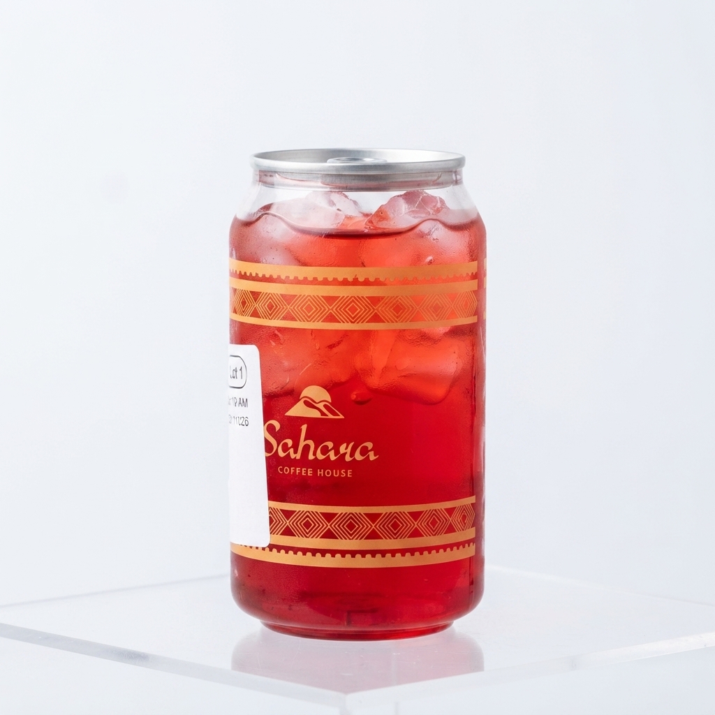 Refreshing red iced tea from Sahara Coffee House